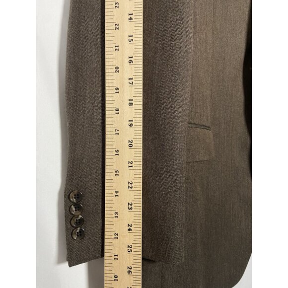 Izod Mens Brown 2 Button Blazer Sport Coat 42L Polyester/Rayon NWT - Picture 8 of 16